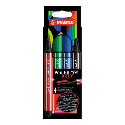 STABILO - Fix vláknový Pen 68 MAX ARTY - sada 4 ks