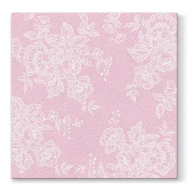 PAW - Ubrousky AIRLAID L 40x40cm Soft Lace Rosa