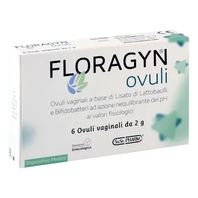 FLORAGYN - Vaginální čípky 6 ks