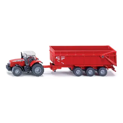 SIKU - Farmer - Traktor Massey Ferguson s přívěsem, měřítko 1:87