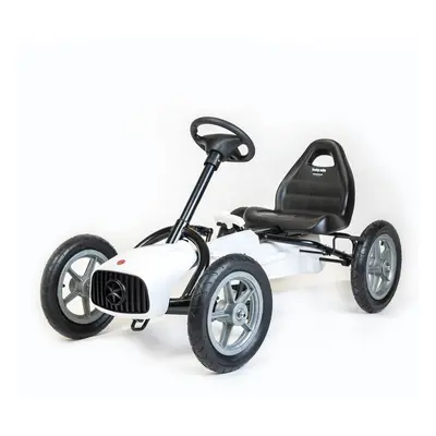 BABY MIX - Dětská šlapací motokára Go-kart Buggy bílá