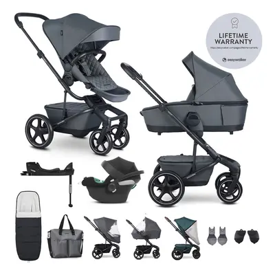 EASYWALKER - Kočárek kombinovaný Harvey⁵ Premium Mineral Grey XXL RWS + CYBEX Aton B2 i-Size