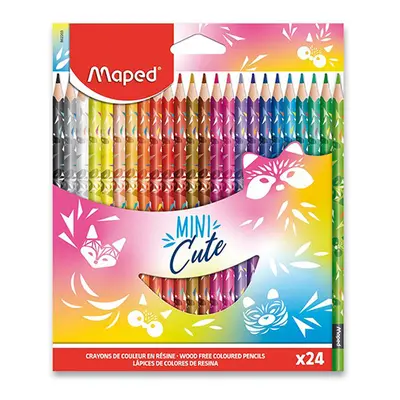 MAPED - Pastelky trojhranné COLOR`PEPS MINI CUTE, 24 ks