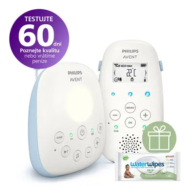 PHILIPS AVENT - Chůvička dětská audio SCD715/52+WW Soapberry 60ks