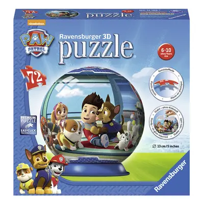 RAVENSBURGER - Tlapková Patrola puzzleball; 3D, 72 dílků