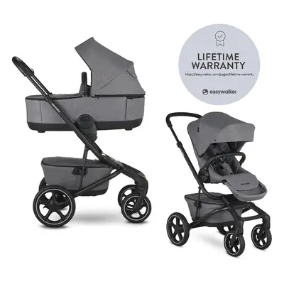 EASYWALKER - Kočárek kombinovaný Jimmey 2v1 Iris Grey LITE RWS