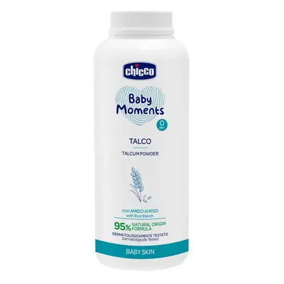 CHICCO - Pudr dětský Baby Moments s rýžovým škrobem 95% přírodních složek 150 g