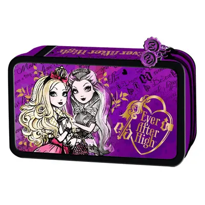 MAJEWSKI - Penál Ever After High 2 zipy vybavený