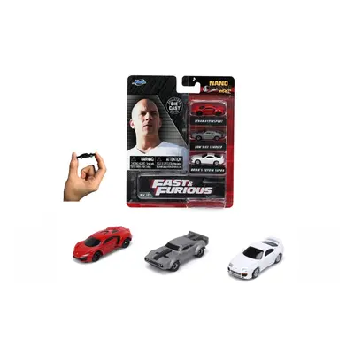 JADA - Rychle a zběsile set 3 aut Nano Cars 1,65" Wave 4