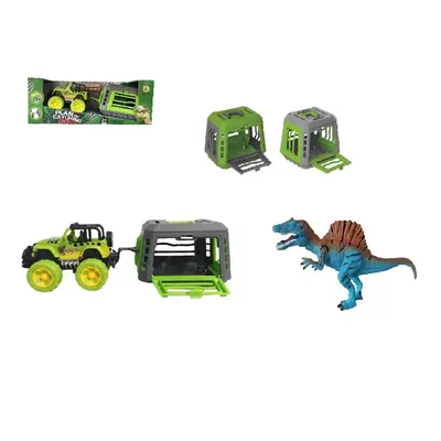 MAC TOYS - Jeep s přívěsem a dinosaurem, Mix produktů