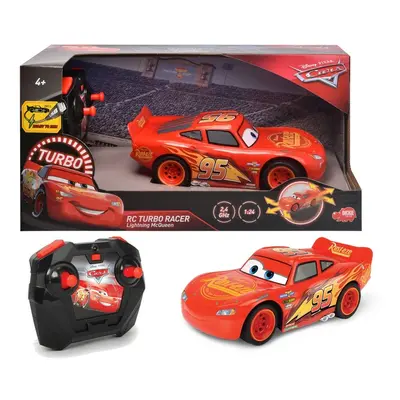 DICKIE - Rc Cars 3 Blesk Mcqueen Turbo Racer 1:24, 17Cm, 2Kan