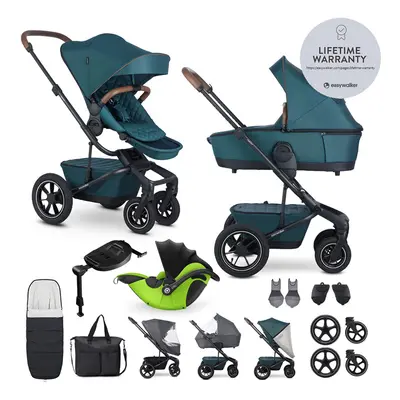 EASYWALKER - Kočárek kombinovaný Harvey? Premium Jade Green XXL AIR + KIDDY Evoluna i-size 2