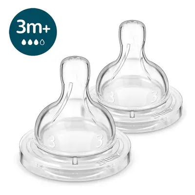 PHILIPS AVENT - Dudlík na láhev Anti-colic střední průtok 3m+, 2 ks