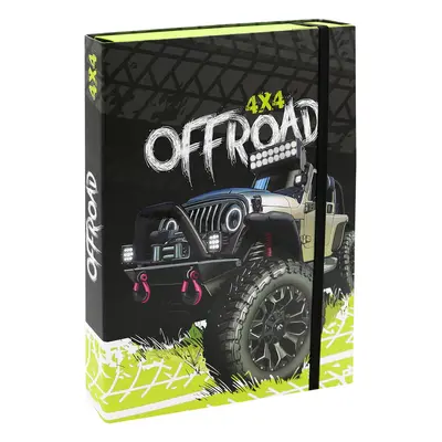 JUNIOR - Box na sešity A4 JUMBO - Offroad