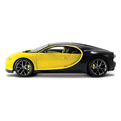 MAISTO - Bugatti Chiron, žluto-černá, Exotics, 1:24