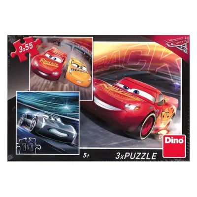 DINO - Walt Disney Cars3: Trénink 3x55 dílků