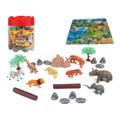 MAC TOYS - Zvířata safari set 21ks