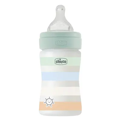 CHICCO - Láhev kojenecká Well-being silikon 150ml kluk