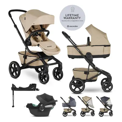 EASYWALKER - Kočárek kombinovaný Jimmey 2v1 Sand Taupe LITE RWS + CYBEX Aton B2 i-Size + základn