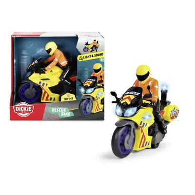 DICKIE - Záchranářský motocykl 17 cm s jezdcem