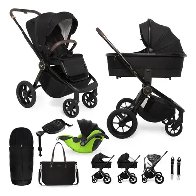 MUUVO - Kočárek kombinovaný Quick SE 2 Sunset black set 2v1 + KIDDY Evoluna i-size 2 + základna