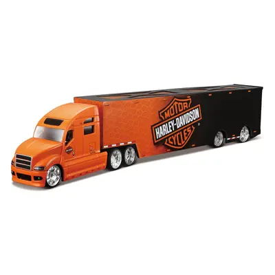 MAISTO - Harley-Davidson Haulers, černo-oranžová, 1:64