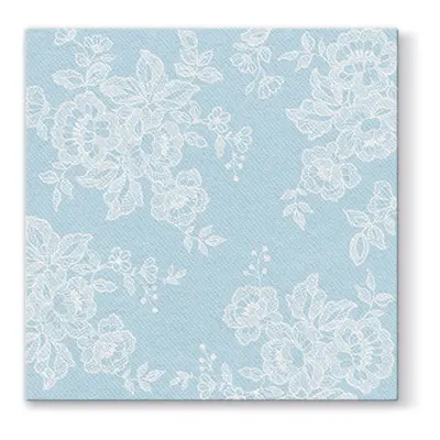 PAW - Ubrousky AIRLAID L 40x40cm Soft Lace Light Blue