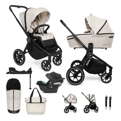 MUUVO - Kočárek kombinovaný Quick 4.0 Desert sand set 2v1 + CYBEX Aton B2 i-Size + základna