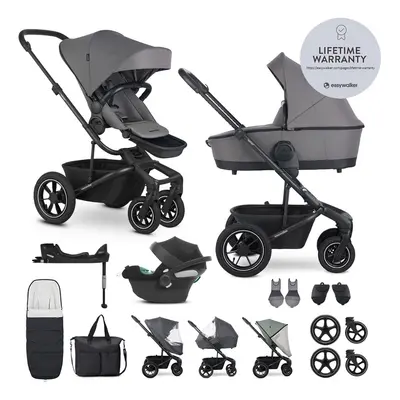 EASYWALKER - Kočárek kombinovaný Harvey⁵ Pebble Grey XXL AIR + CYBEX Aton B2 i-Size + základna