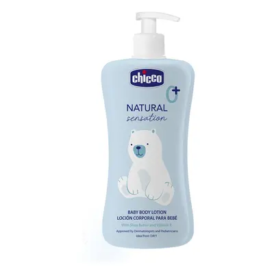 CHICCO - Mléko tělové Natural Sensation s bambuckým máslem a vitaminem E 500ml, 0m+