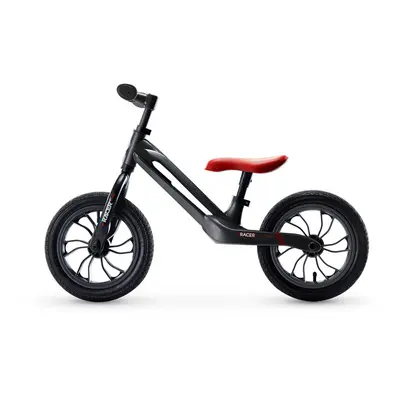 QPLAY - Odrážedlo Racer air (Titanium) Black/ Red, věk 3 - 6 let, do 30 kg