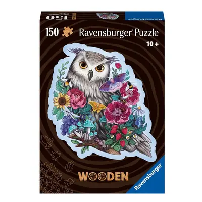 RAVENSBURGER - Dřevěné puzzle tajemná sova 150 dílků