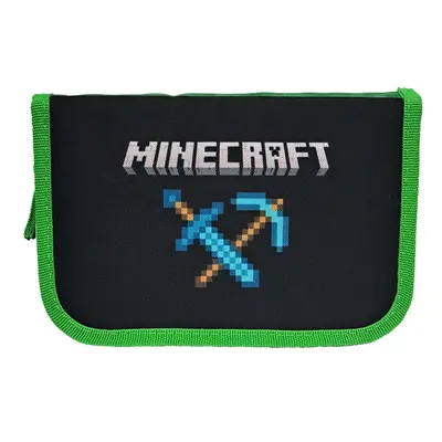 ASTRA - Penál 1 zip Minecraft - prázdný, 1 zip, 1 klopa