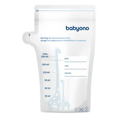 BABYONO - Sáčky na mateřské mléko 180 ml 30 ks