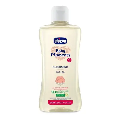 CHICCO - Olej do koupele s bavlnou a vitamínem E Baby Moments Sensitive 93 % přírodních složek 2