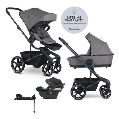 EASYWALKER - Kočárek kombinovaný Harvey⁵ 2v1 Pebble Grey LITE RWS + CYBEX Aton B2 i-Size + zákla