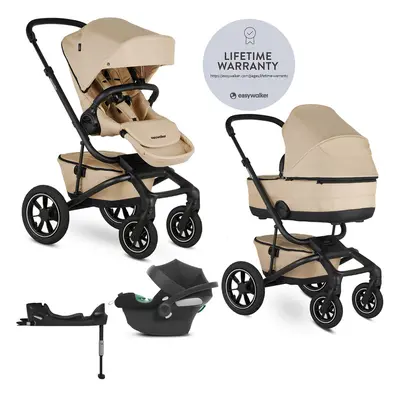 EASYWALKER - Kočárek kombinovaný Jimmey 2v1 Sand Taupe LITE AIR + CYBEX Aton B2 i-Size + základn