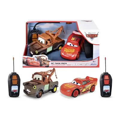 DICKIE - RC Cars Blesk McQueen a Burák Twin Pack 14 cm, 1:32, 1kanál