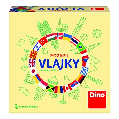 DINO - Poznej Vlajky Cestovní Hra