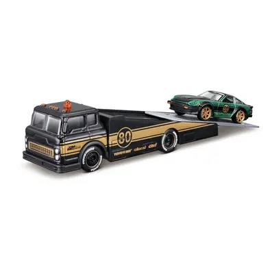 MAISTO - Design Elite Transport, Ramp Truck + 1980 Datsun 280ZX (S130), 1:64