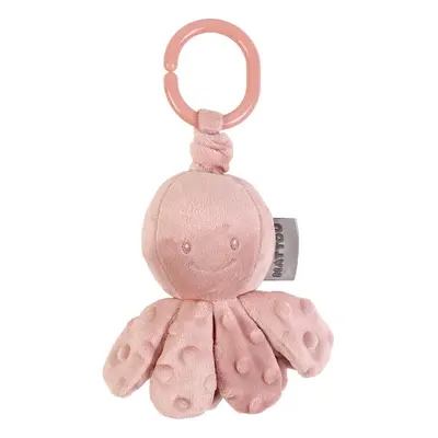 NATTOU - Chobotnička vibrační na C kroužku dusty pink 20 cm Lapidou