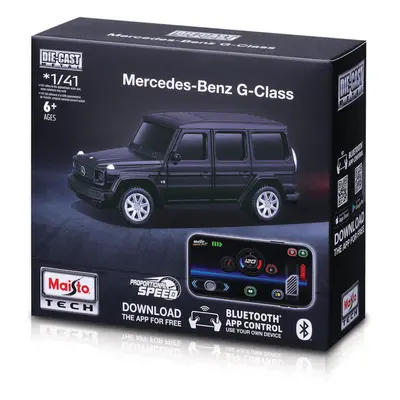 MAISTO - Maisto RC - DIE-CAST METAL se světly, 1:41, Mercedes-Benz G-Class, černá, 2,4GHz, USB, 