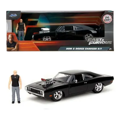 JADA - Rychle a zběsile auto 1970 Dodge Charger 1:24 + figurka Dominic Toretto