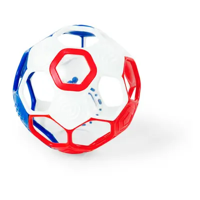 BRIGHT STARTS - Hračka RATTLE GOALS™ 10 cm Red, White & Blue 0m+