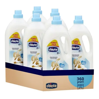 CHICCO - 6x Aviváž koncentrovaná Sladký Pudr 1,5 l (60 praní)