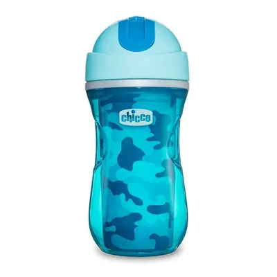 CHICCO - Hrníček Sport termo s brčkem 266 ml, modrý 14m +