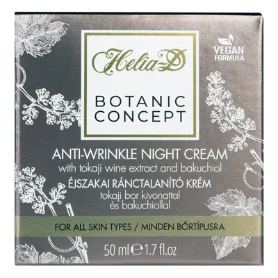 HELIA-D - Botanic Concept Noční krém proti vráskám s tokajským vinným extraktem 50ml