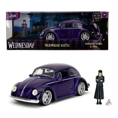 JADA - Wednesday auto 1972 VW Beetle 1:24 a figurka Wednesday