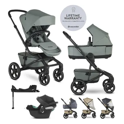 EASYWALKER - Kočárek kombinovaný Jimmey 2v1 Thyme Green LITE RWS + CYBEX Aton B2 i-Size + základ