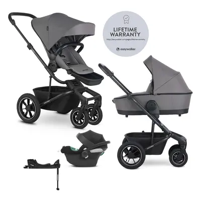 EASYWALKER - Kočárek kombinovaný Harvey⁵ 2v1 Pebble Grey LITE AIR + CYBEX Aton B2 i-Size + zákla